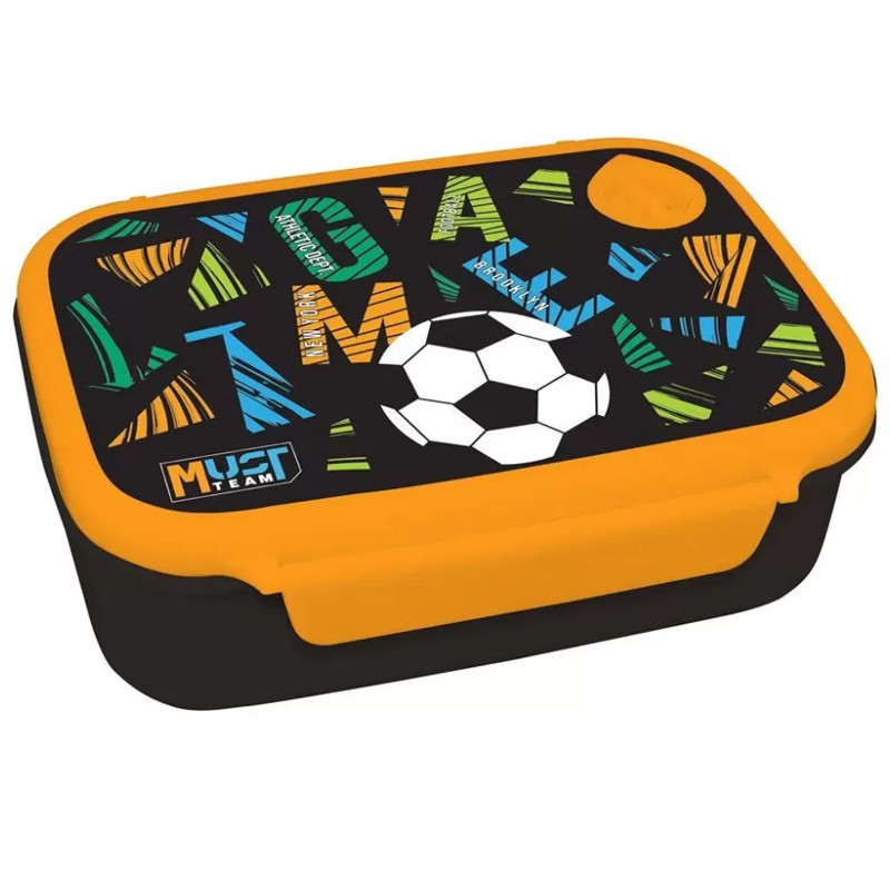 Kit Lunch Box Et Bouteille D'eau Must Team Game Noir & Orange En Tunisie