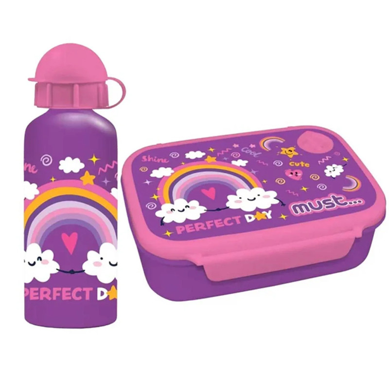 Kit Lunch Box Et Bouteille D'eau Must Team Perfect Day Violet En Tunisie