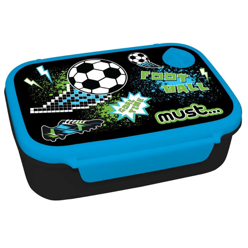 Kit Lunch Box Et Bouteille D'eau Must Team Football Noir & Bleu En Tunisie