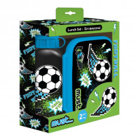 Kit Lunch Box Et Bouteille D'eau Must Team Football Noir & Bleu En Tunisie