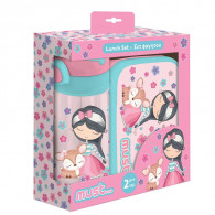 Kit Lunch Box Et Bouteille D'eau Must Team Deerly Rose En Tunisie