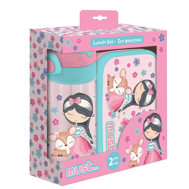 Kit Lunch Box Et Bouteille D'eau Must Team Deerly Rose En Tunisie Kit Lunch Box Et Bouteille D'eau Must Team Deerly Rose En Tunisie