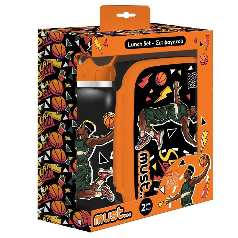 Kit Lunch Box Et Bouteille D'eau Must Team Slam Dunk Noir En Tunisie Kit Lunch Box Et Bouteille D'eau Must Team Slam Dunk Noir En Tunisie