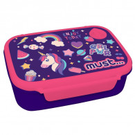 Kit Lunch Box Et Bouteille D'eau Must Team Gril Power Violet