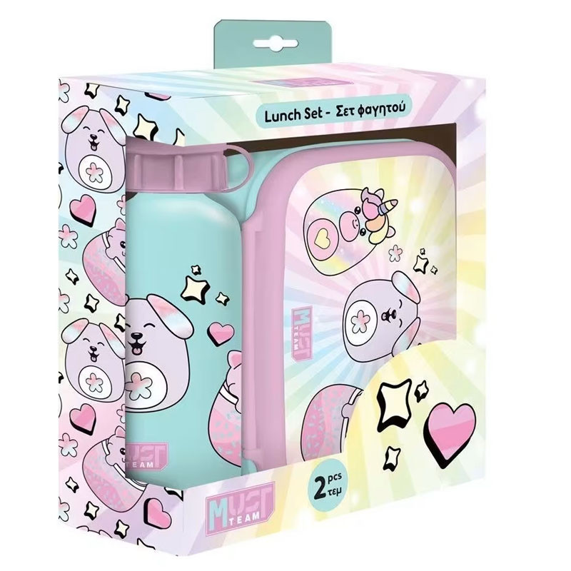 Kit Lunch Box Et Bouteille D'eau Must Team Squishcuties en Tunisie Kit Lunch Box Et Bouteille D'eau Must Team Squishcuties en Tunisie