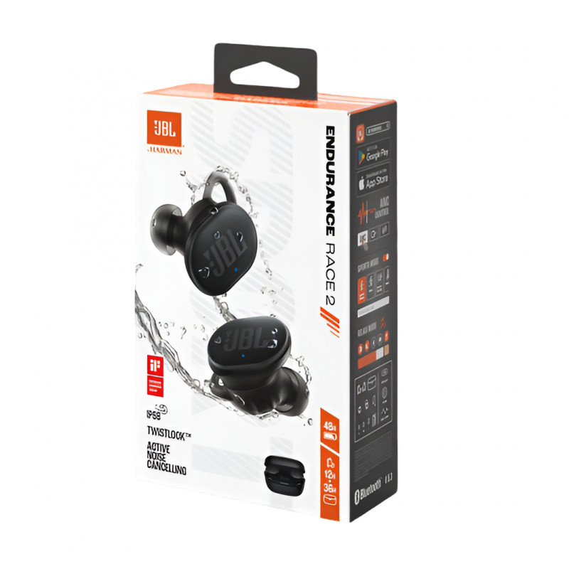 Ecouteurs Sans Fil JBL Endurance Race 2 Noir En Tunisie