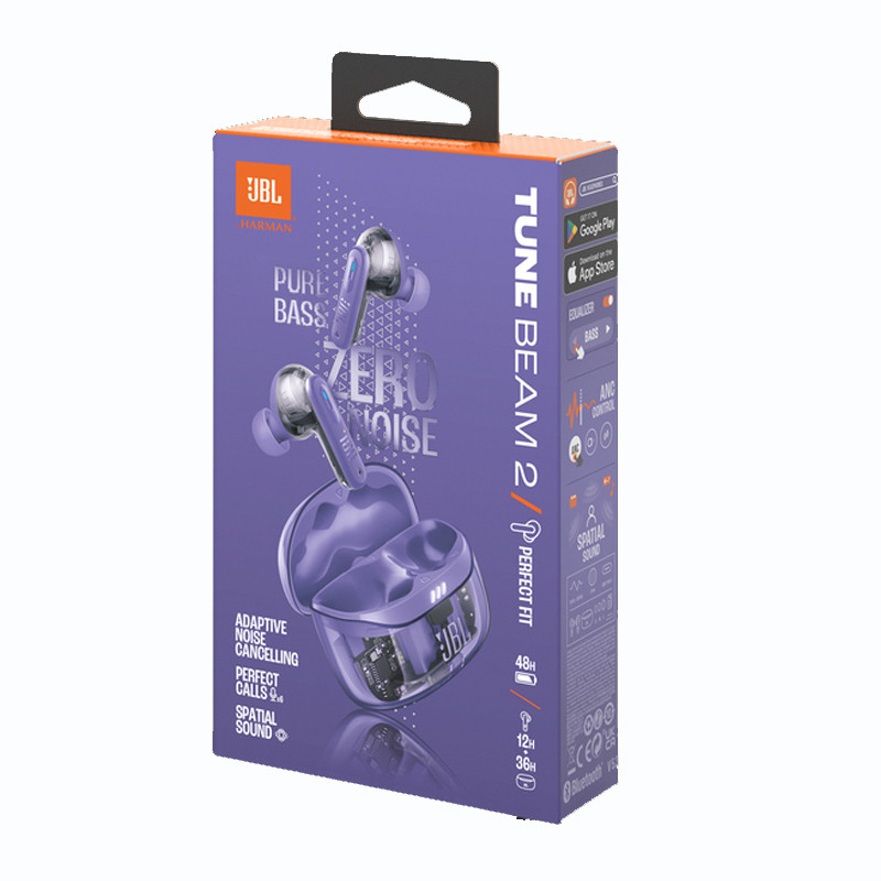 Ecouteurs Sans Fil JBL Tune Beam 2 Ghost Edition Violet En Tunisie