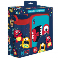 Kit Lunch Box Et Bouteille D'eau Must Team Monster