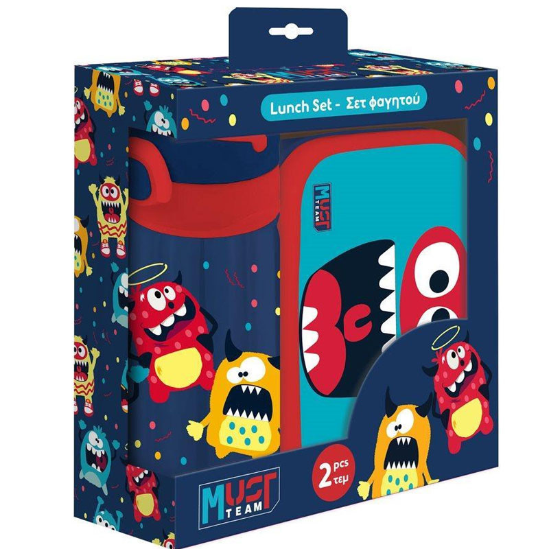 Kit Lunch Box Et Bouteille D'eau Must Team Monster en Tunisie