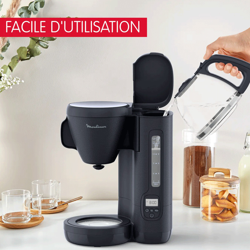 Cafetière Electrique Moulinex FG2M2810 1000W 1.25L Bleu Nuit en Tunisie