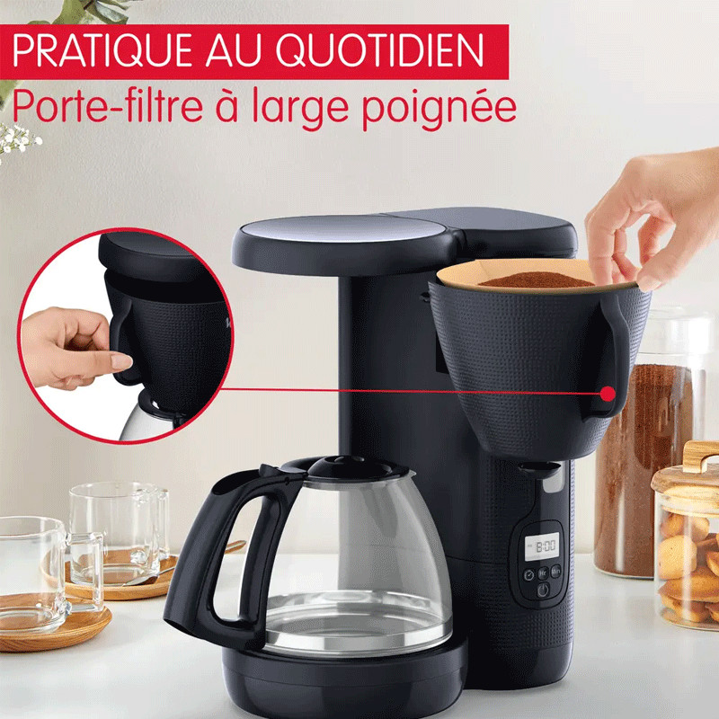 Cafetière Electrique Moulinex FG2M2810 1000W 1.25L Bleu Nuit en Tunisie
