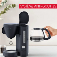 Cafetière Electrique Moulinex FG2M2810 1000W 1.25L Bleu Nuit en Tunisie