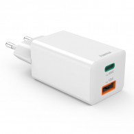 Adaptateur Chargeur Hama 2 Ports USB Type-C Blanc en Tunisie