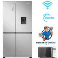 Réfrigérateur Side By Side Hisense RC-87WC 647 Litres NoFrost Silver