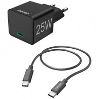 Mini Chargeur Hama Type-C 25W Noir en Tunisie