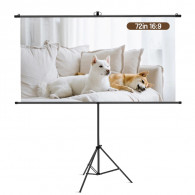 Ecran De Projection Trépied Deli 160 x92 Cm Blanc En Tunisie