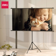 Ecran De Projection Trépied Deli 160 x92 Cm Blanc En Tunisie