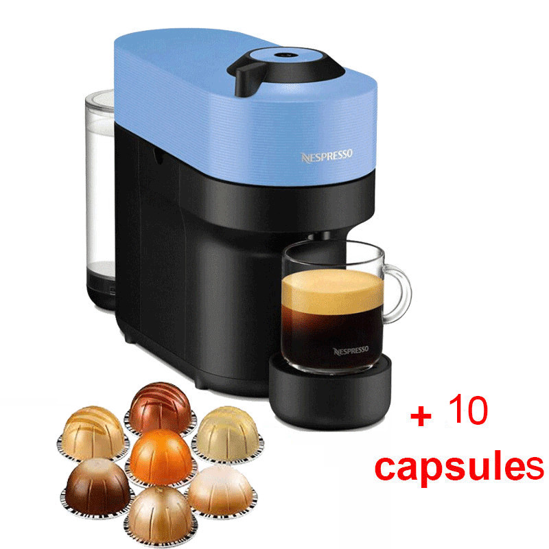 Machine à Café Nespresso Vertuo Pop 1500 W Bleu en Tunisie Machine à Café Nespresso Vertuo Pop 1500 W Bleu en Tunisie
