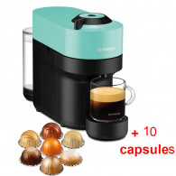 Machine à Café Nespresso Vertuo Pop 1500W Bleu Aqua en Tunisie
