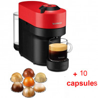 Machine à Café Nespresso Vertuo Pop 1500W Rouge en Tunisie