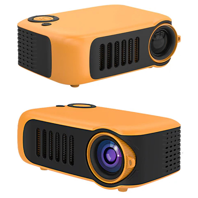 Mini Vidéo Projecteur Deli LCD Jaune En Tunisie