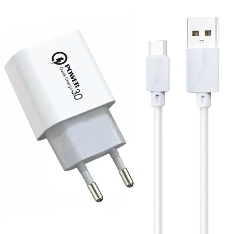 Chargeur CX220 Type-C Blanc en Tunisie