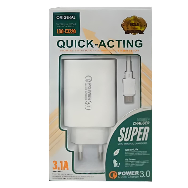 Chargeur CX220 Lightning Blanc en Tunisie