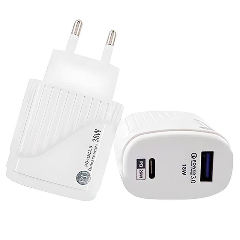 Chargeur BS180 Type-C 38W Blanc en Tunisie