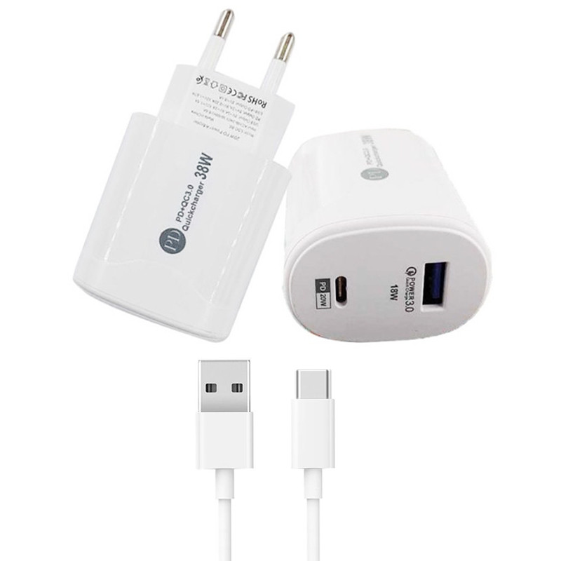 Chargeur BS160 Type-C 38W Blanc en Tunisie Chargeur BS160 Type-C 38W Blanc en Tunisie