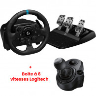Volant de Course Et Pédale Logitech G923 Noir