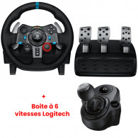 Volant de Course Et Pédale Logitech G29 Noir en Tunisie