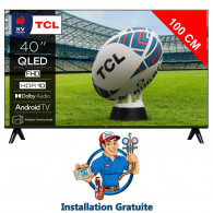 TV TCL S5K 40" QLED FHD Android Smart Tv Noir en Tunisie