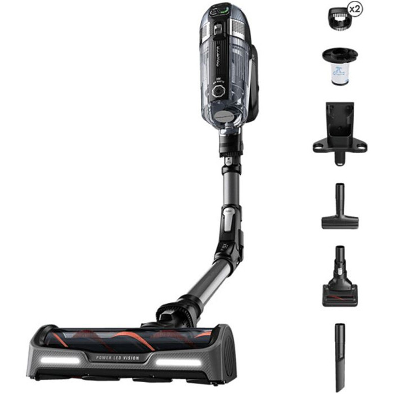 Aspirateur Balai Rowenta BU-RH99A9 480W X-Force Flex 14.60 Modele Animal + Défroisseur Vapeur - Noir Aspirateur Balai Rowenta BU-RH99A9 480W X-Force Flex 14.60 Modele Animal + Défroisseur Vapeur - Noir