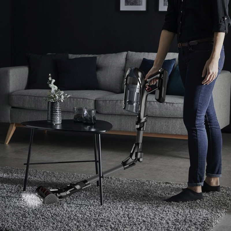 Aspirateur Balai Rowenta BU-RH99A9 480W X-Force Flex 14.60 Modele Animal + Défroisseur Vapeur - Noir