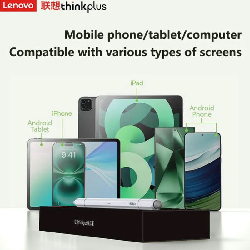 Stylet Tactile Magnétique Universel 3-en-1 Lenovo ThinkPlus BP28 Blanc en Tunisie