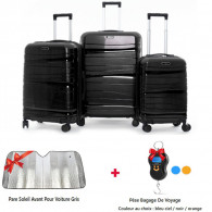 Set De Trois Valises Titou Avec Afficheur Pèse Bagage Noir