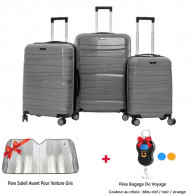 Set De 3 Valises Incassable Gris