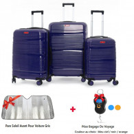 Set De Trois Valises Bleu Foncé