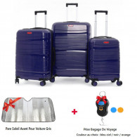Set De Trois Valises Titou Avec Afficheur Bleu Marine en Tunisie