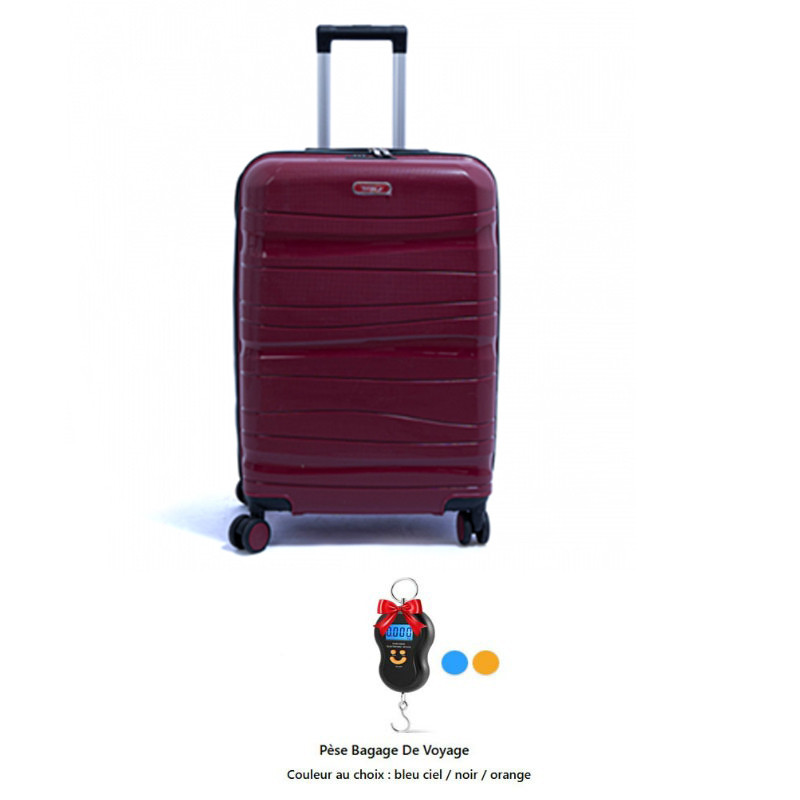 Valise Incassable Titou Avec Roues Démontables Petit Modèle - Rouge Bordeaux Valise Incassable Titou Avec Roues Démontables Petit Modèle - Rouge Bordeaux