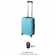 Valise Incassable Titou Petit Modèle - Bleu Chewing-gum