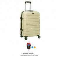 Valise Titou Incassable Grand Modèle Beige