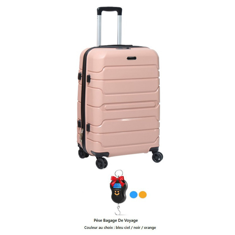 Valise Titou Incassable Moyen Modèle Rose Poudre en Tunisie Valise Titou Incassable Moyen Modèle Rose Poudre en Tunisie