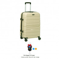 Valise Incassable Titou Moyen Modèle Beige en Tunisie