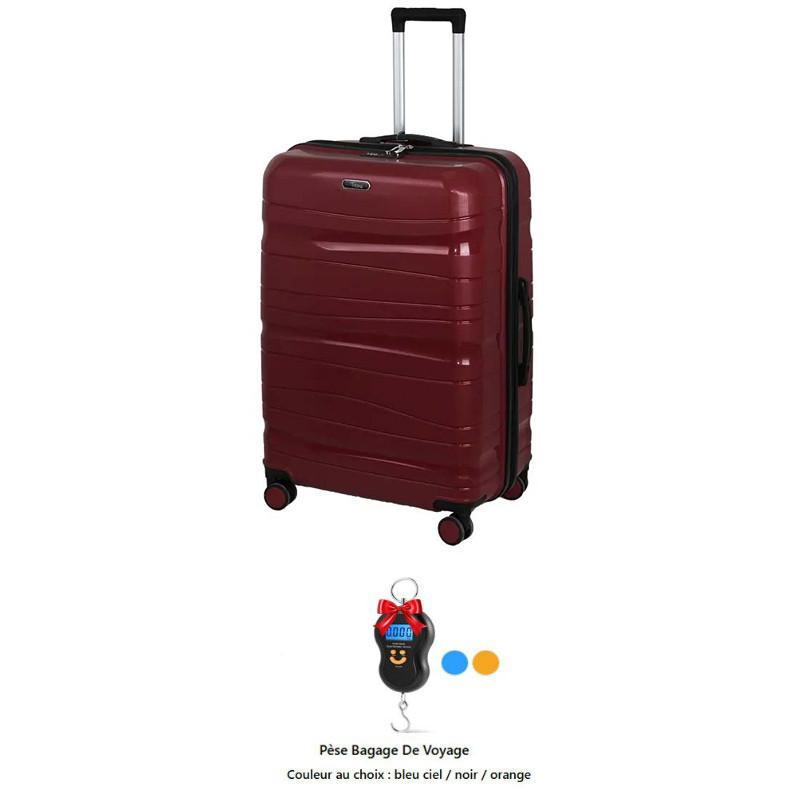 Valise incassable Grand Modèle Rouge Bordeaux