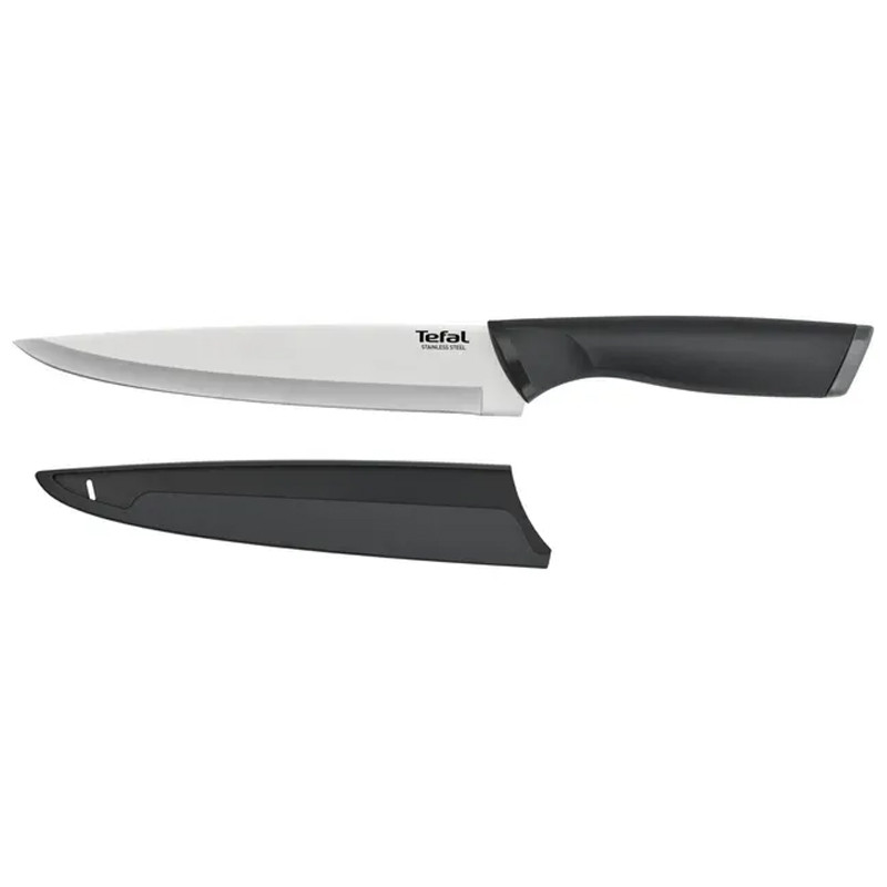Couteau à Trancher TEFAL Comfort K2213704 20Cm Noir en Tunisie