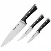 Kit De 3 Couteaux TEFAL Ice Force K2323S74 Noir en Tunisie