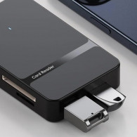 Lecteur De Carte Mémoire 8en1 USB + Type-C Noir en Tunisie Lecteur De Carte Mémoire 8en1 USB + Type-C Noir en Tunisie