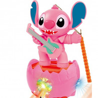 Robot Stitch Lumineux et Musical Rotative 360° Rose