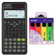 Calculatrice Scientifique Casio FX-991ESPLUS + 4 Surligneurs